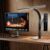 CCHKFEI Schreibtischlampe LED Dimmbar Augenschutz Tageslichtlampe Schreibtisch Schwanenhals Büro Tischlampe Monitorlampe 5 Farben Stufenloses Dimmen Schreibtischlampe für Home Office Kinderzimmer