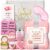 TUZELIYA Geschenke für Frauen, Freundin – Geburtstagsgeschenk – Wellness-Geschenkset – Gute Besserung & Mutgeschenke – Geschenkideen für Mutter, Schwester, Tochter, Kollegin, Tante, Ehefrau – Rosa