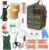 61-teiliges Outdoor-Erste-Hilfe-Set, Survival-Set, Erste-Hilfe-Set, Trauma-Erste-Hilfe-Tasche, Erste-Hilfe-Set Militär, Notfall-Trauma-Überlebensausrüstung, für Camping, Wandern, Radfahren, Klettern und Reisen