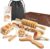 Ezero Maderotherapy 6er-Set – Professionelles Maderotherapy-Massageset aus Holz & Holztherapie-Massagewerkzeuge mit Faszienstab – für Lymphdrainage, Anti-Cellulite-Massage und Körperformung