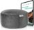 NAJATO Sports Yogakissen – Meditationskissen mit E-Book (PDF-Datei) – Rundes Yogakissen mit Buchweizenschalenfüllung – 30 cm Durchmesser, 14 cm hoch – waschbarer Samtbezug