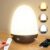 Tageslichtlampe, 15000 Lux Lichttherapielampe mit Fernbedienung, Tageslichtlampen mit einstellbaren Lichtfarben, Helligkeiten und Timer, LED-Simulation von Tageslicht (dunkle Holzmaserung)