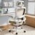TRALT Ergonomischer Bürostuhl – Bürostuhl mit verstellbarer Lendenwirbelstütze, Kopfstütze, Gaming-Stuhl – Bürostuhl – Schreibtischstuhl, Heimbürostuhl, ergonomisch, 150 kg, für große Menschen, Khaki