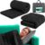 Gewichtsdecke 8 kg, Mikrofaser-Therapiedecke, 150 x 200 cm, 7-Lagen-System mit Glasperlen, Öko-Tex-zertifiziert, für besseren Schlaf und Stressabbau, Schwarz