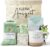Xuniea Kleiner Auszeit-Geschenkkorb, Wellness-Geschenke-Set für Frauen, Entspannungsritual, Geschenkset für Sie, Frauentag, 18, 40, 70. Geburtstag, Geschenk für beste Freundin, Kollegin, Schwester, Mama, Oma (grün)