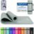 MSports Premium Gymnastikmatte inklusive Tragegurt + Übungsposter + Workout-App – hautfreundliche Fitnessmatte, 190 x 60, 80 oder 100 x 1,5 cm, verschiedene Farben, phthalatfreie Yogamatte, 190 x 60 x 1,5 cm