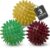 HELDSON Premium Massageball-Set (3 Härtegrade) – Igelball Fußmassage hart weich – Noppenball – Igelbälle klein – Faszienball Rücken – Massageball Faszien – Massageball Fuß – stachelige Ballnoppen