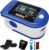 Pulsoximeter PULOX PO-200A mit zuschaltbarer Alarmfunktion und Pulston inkl. Zubehör *Farbauswahl möglich, blau