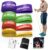 Fitnessbänder 4er Set, Widerstandsband, Dehnhilfe, tragbares Training, Muskeltraining, Physiotherapie, Übungsbänder für das Training