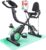Toputure Klapp-Heimtrainer mit App, 5-in-1-Ergometer mit Hand-Bein-Zugseilen, 16 Magnetwiderstände, Indoor-Heimtrainer bis 140 kg, Ultraschall