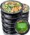 (10 Stück) 1-Fach-Meal-Prep-Boxen mit Deckel – wiederverwendbar, mikrowellengeeignet, spülmaschinenfest – Lebensmittelbox, Lunchbox, luftdichter Deckelverschluss – rund
