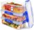 Sistema Klip It Plus Frischhaltedosen-Set, 2,2 Liter, auslaufsichere, stapelbare und luftdichte Vorratsdosen mit Deckel, geeignet für Kühl-/Gefrierschrank, BPA-freier Kunststoff, 3 Stück