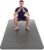 Große Trainingsmatte – extra breite und extra dicke Yogamatte für Männer und Frauen (183 cm x 80 cm x 10 mm) – rutschfeste TPE-Fitness-Gymnastikmatte für Heim-HIIT-Workouts, Pilates, Gymnastik