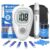 LinkSun G-425-3 Blutzuckermessgerät-Set, 100 Teststreifen, 100 Lanzetten, Blutzuckermessgeräte, Stechhilfe, Glukosekontrolllösung, Gebrauchsanweisung (deutsch), mg/dL & mmol/L