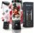 BlendyGo 3 Tragbarer Mixer, Standmixer, Mini-Standmixer, 550 ml, Smoothie-Maker, Standmixer Smoothie-Maker to Go, kabellos, zerkleinert Eis und Obst, BPA-frei, PulseMotion & BlendPro (Schwarz)