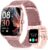 CASCHO Smartwatch Damen mit Telefonfunktion,1.85“ HD Fitness Tracker mit Herzfrequenz SpO2 Schlafmonitor Schrittzähler,120+ Sportmodi Fitnessuhr, IP68 Smart Watch for Women für iOS Android-Roségold