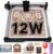 ATOMSTACK Swift 12 W Lasergravurmaschine, Lasergravierer für Heimwerker, Chargenanpassung, Serie Laserschneider, 0,01 mm, hochpräziser Laserschneider für Holz und Leder, Gravurfläche 300 × 300 mm (SWIFT 12 W, Schwarz)