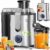 KESSER® Entsafter für Obst und Gemüse aus Edelstahl 1100W große 85 mm Einfüllöffnung inkl. Entsafter, Reinigungsbürste und Saftbehälter, 3 Geschwindigkeitsstufen