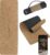 ALPIDEX Kork-Yogamatte, 183 x 61 x 0,6 cm, Fitness-Pilates-Matte, ungiftig, rutschfest, Tragetasche, Hilfslinien, natürliche Kork-Yogamatte