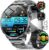 LIGE Smartwatch Herren 1000 mAh Akku,1.85“ Großes Display Smart Watch/LED Taschenlampe mit Telefonfunktion,Wasserdichte Fitnessuhr mit 110+ Sportmodi Herz-/Schlaftracking für Android iOS