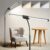 LGMCF Kabellose Stehlampe Wohnzimmer, 8000 mAh wiederaufladbare LED-Stehlampe, Doppelkopf, 15 W, 1800 LM helle Leselampen, Schwanenhals, 3 Farbtemperaturen, dimmbare moderne Stehlampe für Büro, Schlafzimmer