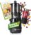 Nutrilovers Slow Juicer Nutri-Press Max Ganzfrucht-Entsafter mit XXL-135-mm-Öffnung, BPA-frei, inklusive Saftflasche, Slow-Juice-Rezeptbuch