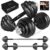 Amonax 15 20 30 kg verstellbare Hanteln, Hantel-Set, Hanteln Gewichte Hanteln Langhantelstange, Gusseisen Gewicht 2er-Set Herren Damen Langhanteln Krafttrainingsgerät für Heimfitness