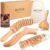 Maderotherapy Set 4 in 1 Faszienstab Holz Anti-Cellulite-Massagegerät für Beine und Körper in Profiqualität, Faszienrolle und Massagestab Holz, Lymphdrainagegerät aus Buchenholz