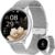 SLOKSFil Damen Smartwatch mit Telefonfunktion, 1,39 Zoll Smart Watch rund mit SpO2, 24H Herzfrequenzmesser Blutdruck Schlafmonitor, Fitness Tracker 120+ Sportmodi Schrittzähler für iOS Android (Silber)