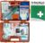 Gastro-Erste-Hilfe-Koffer für Betriebe nach DIN EN 13157 inklusive Augenspülung + Feuergel + detektierbare Pflaster + Hydrogel-Verbände