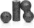 Bodymate Mini-Faszien-Set, Mini-Faszienrolle 15 x 6 cm (L x T), Ball 8 cm (Durchmesser) und Duo-Ball 8 cm (Durchmesser) im Set, grau