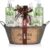 Brubaker Cosmetics Aloe Vera Bade- und Duschset, 11-teiliges Geschenkset in Vintage-Wanne