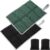 HAOYULUO 2 Stück Outdoor-Sitzkissen, faltbar, Outdoor-Thermo-Sitzkissen, wasserdicht, mit 2 Aufbewahrungstaschen, geeignet für Outdoor-Reisen, Picknick, Wandern usw. (Schwarz + Grün)