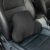 Lendenwirbelstütze Auto-Lendenkissen aus Memory-Schaum mit abnehmbarem Wildlederbezug – Ergonomisches Rückenkissen für Auto & Büro (Schwarz)