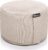 BODYMATE Extra-Hohes Yogakissen rund 31cm Durchmesser 20cm hoch Beige, Buchweizen-Spelz Füllung, Maschinenwaschbarer Bezug aus 100% extra dicker Baumwolle, Meditationskissen, Sitzkissen, Bodenkissen