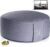 BACKLAXX Meditationskissen rund 35 cm XL – Yogakissen mit Buchweizenfüllung für Meditation & Entspannung – Sitzkissen aus Baumwolle für Zuhause & Studio – Rundes Yogakissen (Taubenblau)