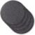 Rubberneck 4er-Set rutschfeste Filz-Sitzkissen rund, Stuhlkissen mit Anti-Rutsch-Noppen, dunkelgrau | Filz + Polyester-Füllung, Antirutsch-Noppen, Ø 34,5 cm, 2,4 cm Höhe, waschbar 30 Grad, 4 Stück, für Stühle & Bänke