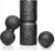 Bodymate Care Faszien-Set bestehend aus Faszienroller-Pflege, 35 x 14 cm, mittelhart mit umlaufender Rille zur Wirbelsäulenentlastung, Einzelball 12 cm und Duo-Ball 12 x 24 cm, schwarz, inkl. E-Book