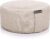 BODYMATE rundes Yogakissen 31cm Durchmesser 13cm hoch mit Buchweizenfellfüllung – maschinenwaschbarer Bezug aus 100% extra dicker Baumwolle – Meditationskissen – Sitzkissen