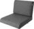 Sitzkissen 60 x 60 cm für Rattanmöbel – Sessel & Stühle – 2-teilig (Sitz + Rückenlehne) – Indoor & Outdoor – wasserabweisend – rutschfest – Öko-Tex – Graphit