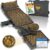 CALM ELEPHANT ORIGINAL Ultimative Akupressurmatte mit Kissen XXL 6er-Set, Massagematte, Rückenverspannungen lösen, Akupunkturmatte, Kissen mit Wärmefunktion, Lendenwirbel- und Kniekissen, Fußmatte, grau