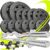 Hop-Sport Hantelset 45 kg, 1 x Langhantelstange, 1 x SZ Curlstange, 2 x Hantelstangen, Gewichte: 2 x 5 kg, 4 x 2,5 kg, 6 x 1,25 kg