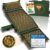 CALM ELEPHANT ORIGINAL Akupressurmatte mit Kissen XXL-Set, echte 5-teilige Massagematte, Rückenverspannungen lindern, Akupunkturmatte, Kissen mit Wärmefunktion, Lendenkissen, Fußmatte und Tasche, grün