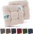 Beautissu 2er Set Premium Stuhlkissen 40 x 40 cm, natürliches, UV-beständiges & robustes Outdoor-Sitzkissen, 8 cm dickes Kissen für Balkonstühle, Gartenstuhl-Sitzkissen, Innenkissen – HighLux SK