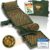 CALM ELEPHANT ORIGINAL Ultimative Akupressurmatte mit Kissen XXL 6er-Set, Massagematte, Rückenverspannungen lösen, Akupunkturmatte, Kissen mit Wärmefunktion, Lendenwirbel- und Kniekissen, Fußmatte, grün