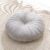 Bodenkissen, Meditationskissen, rund, großes Bodenkissen, Sitzkissen für Erwachsene, samtdickes Bodenkissen für Yoga, Wohnzimmer, Balkon, Outdoor, Tatami, 40 cm (grau)