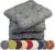 sunnypillow 4er Set Stuhlkissen 45 x 45 cm, bequeme 8 cm Auflage für Stühle/Bänke in Haus und Garten, Sitzkissen, Sitzkissen, Gartenkissen, viele Farben zur Auswahl, Grau